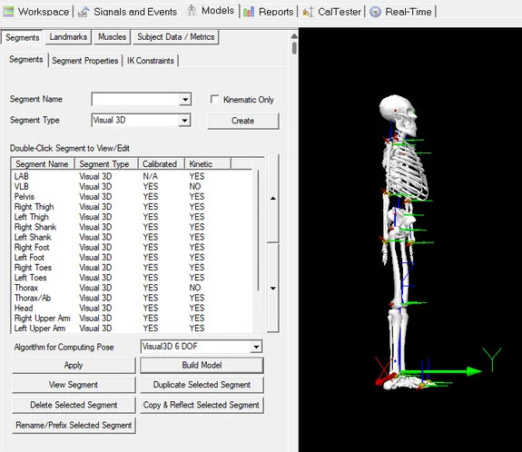 Visual3D Evaluation v3.23 加密狗版 专业3D生物力学分析软件